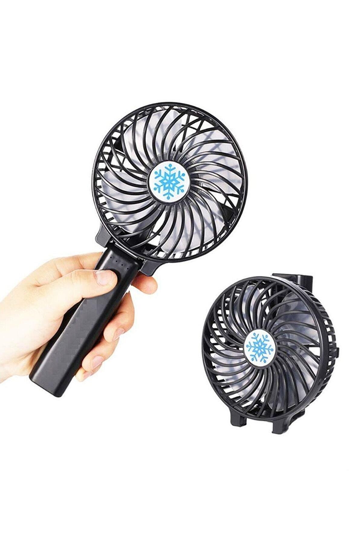  Siyah Mini Fan Masa Üstü Vantilatörü Usb Soğutucu Sessiz El Fanı