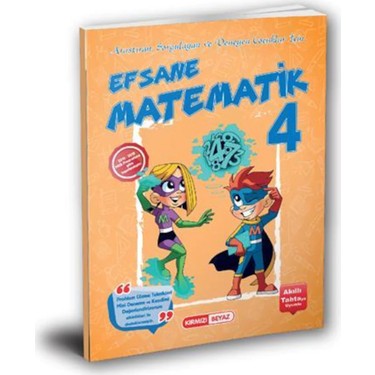 4. Sınıf Efsane Matematik Soru Bankası Kırmızı Beyaz Yayınları