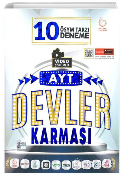 AYT Devler Karması Video Çözümlü 10 Deneme Palme Yayınları