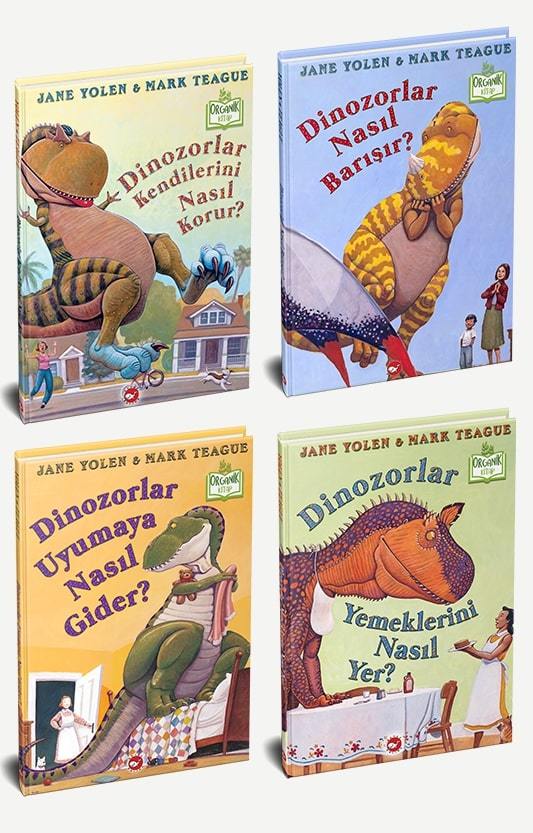 Dinozorlar Serisi 4 Kitap -Organik-