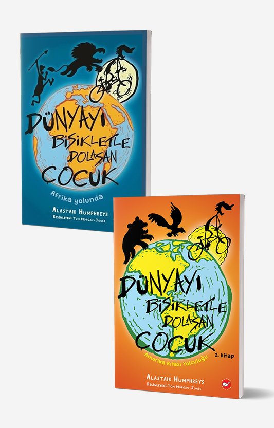 Dünyayı Bisikletle Dolaşan Çocuk Seti - 2 Kitap