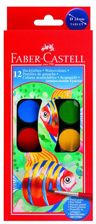 Faber Castell Sulu Boya 12 Renk KÜÇÜK Boy