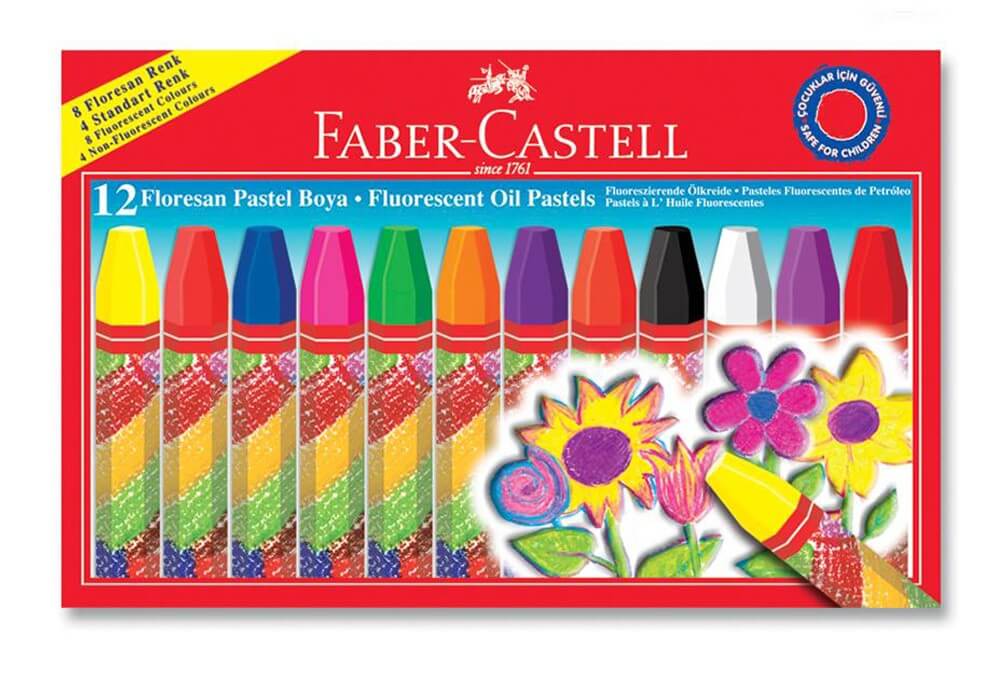 Faber Castell Floresan Pastel Boya 12 Renk