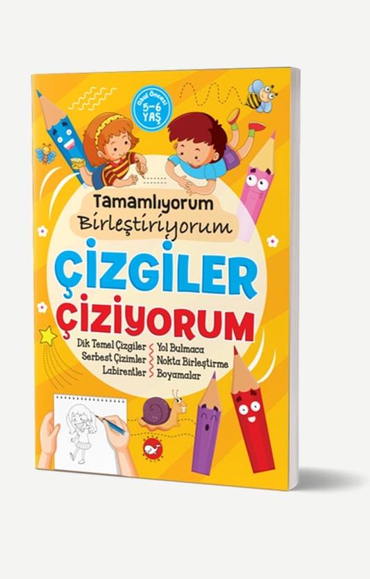 Tamamlıyorum Birleştiriyorum - Çizgiler Çiziyorum